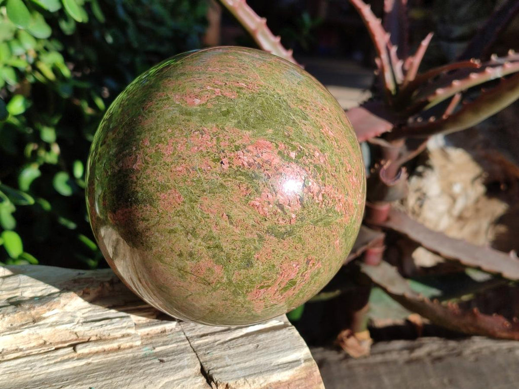 Polished Large Unakite Sphere x 1 From Messina, South Africa