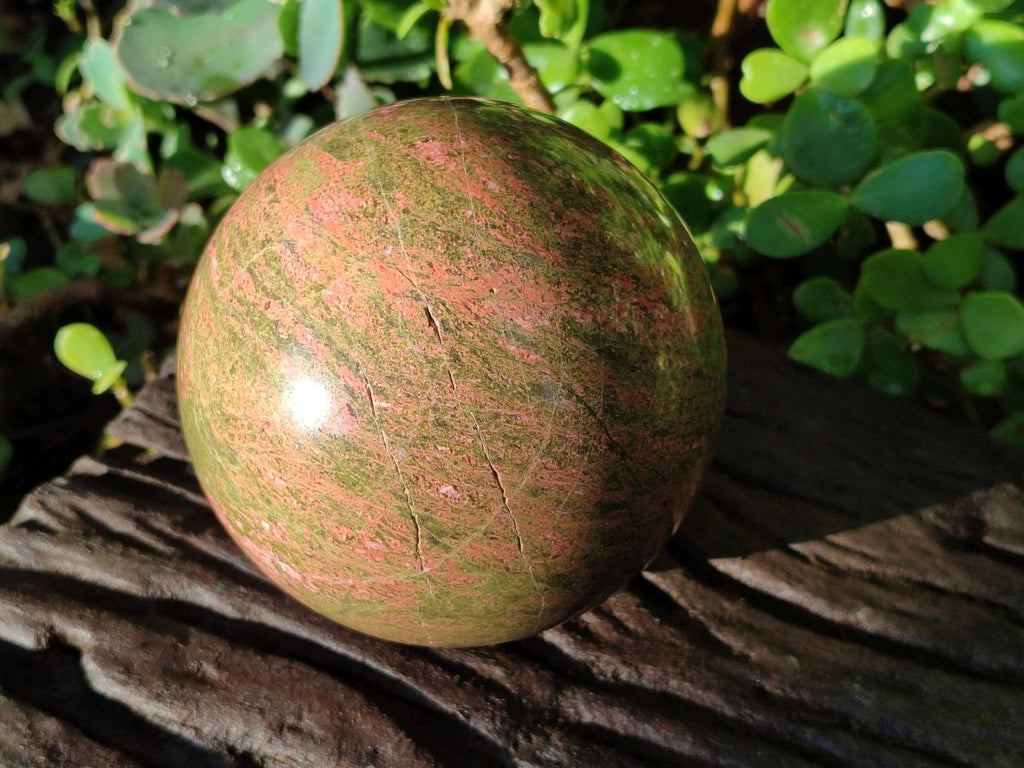 Polished Large Unakite Sphere x 1 From Messina, South Africa