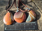 Hand Made Polychrome Jasper Necklaces x 12 From Androka, Madagascar