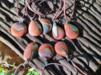 Hand Made Polychrome Jasper Necklaces x 12 From Androka, Madagascar