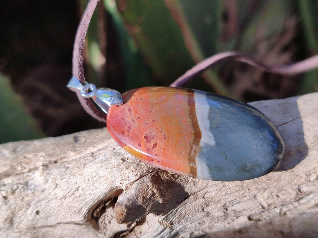 Hand Made Polychrome Jasper Necklaces x 12 From Androka, Madagascar