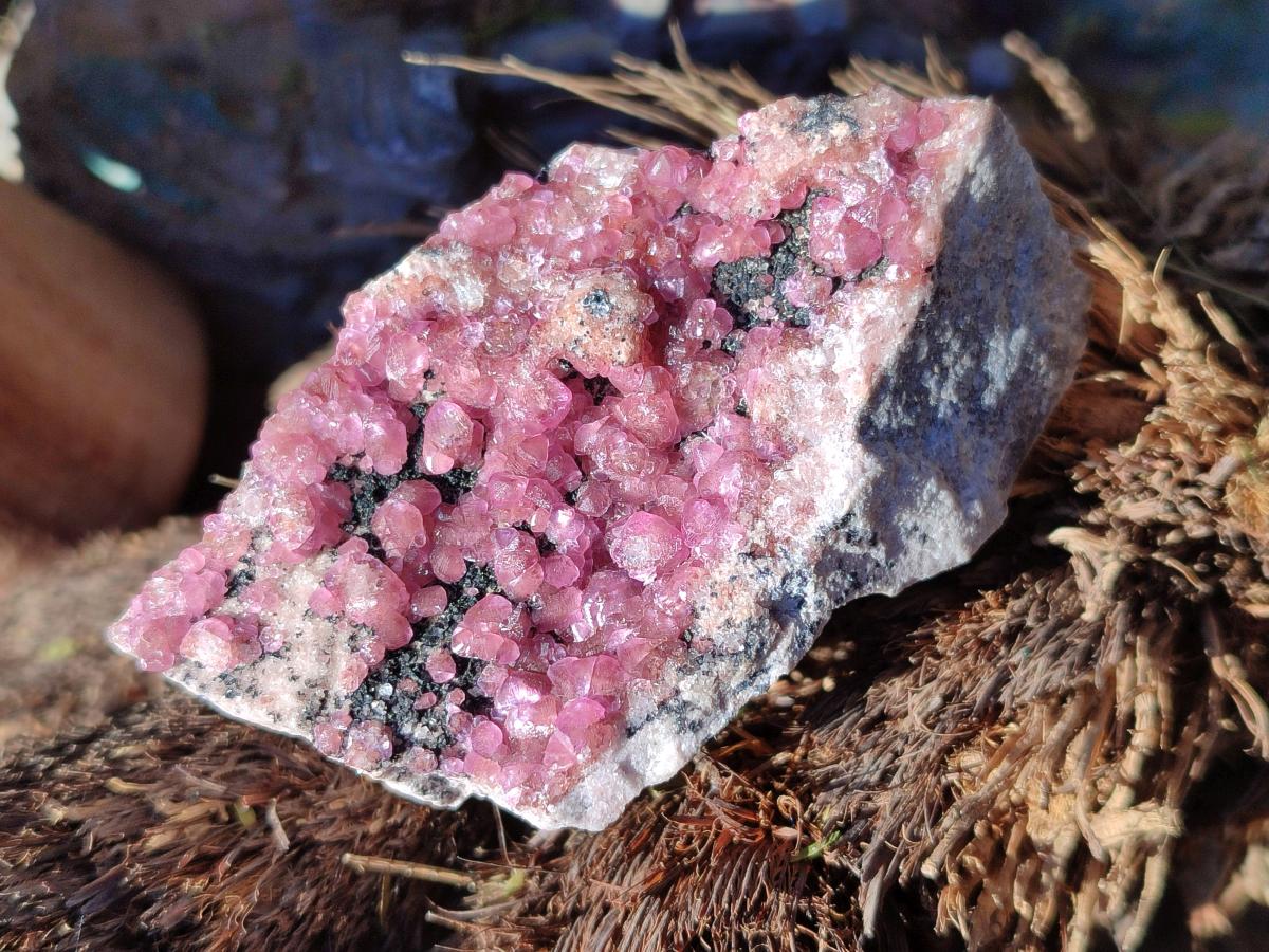 Natural Spherocobaltite Specimens x 6 From Musonoi Mine, Congo