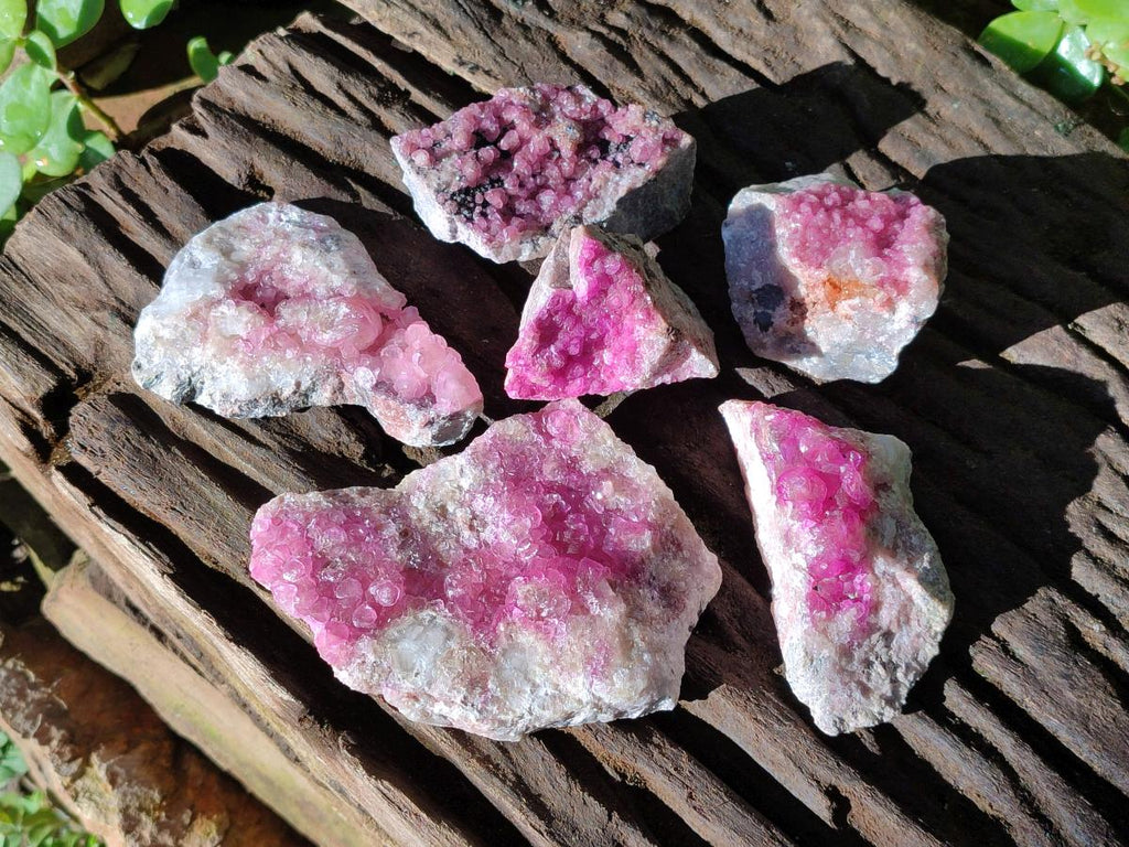 Natural Spherocobaltite Specimens x 6 From Musonoi Mine, Congo