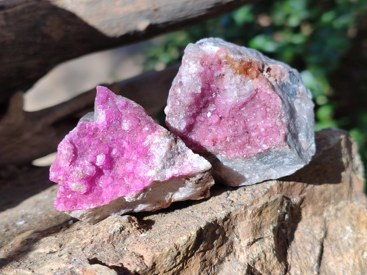 Natural Spherocobaltite Specimens x 6 From Musonoi Mine, Congo