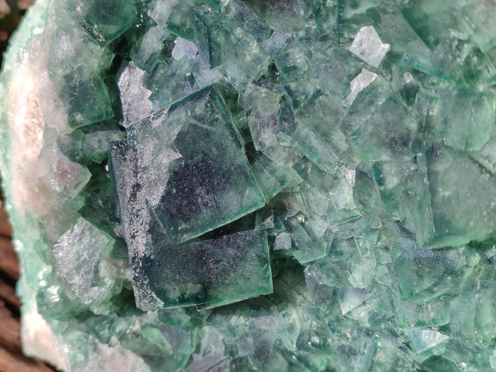 Natural XL Green Cubic Fluorite Specimen x 1 From Mandrosonoro, Madagascar