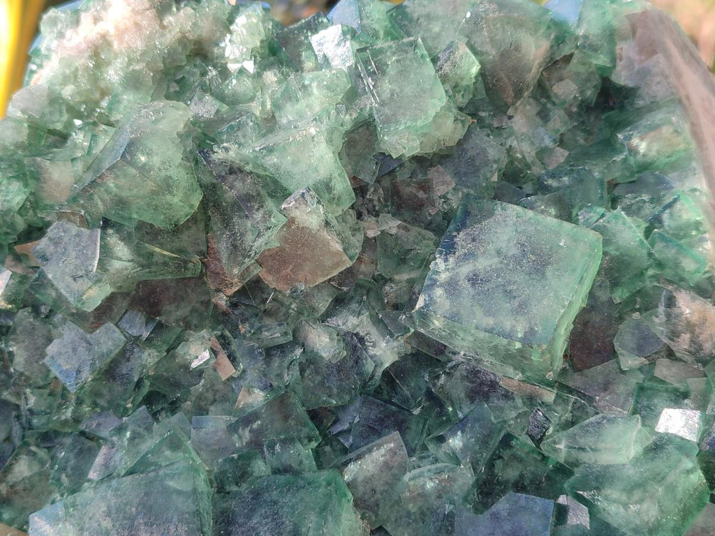 Natural XL Green Cubic Fluorite Specimen x 1 From Mandrosonoro, Madagascar