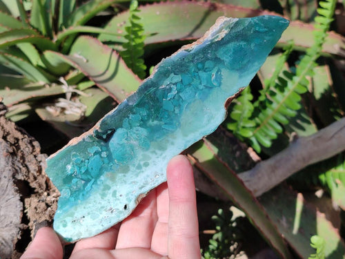 Polished One Side Great Dyke Mtorolite Chrysoprase Plates x 6 From Great Dyke Mountain Range, Zimbabwe - Toprock Gemstones and Minerals 