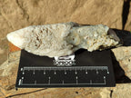 Natural Drusy Quartz Coated Spearhead Calcite Crystals x 12 From Albert's Mountain, Lesotho