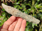 Natural Drusy Quartz Coated Spearhead Calcite Crystals x 12 From Albert's Mountain, Lesotho