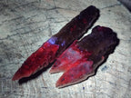 Natural Drusy Quartz Coated Spearhead Calcite Crystals x 12 From Albert's Mountain, Lesotho