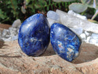 Polished Dumortierite Standing Display Pieces x 12 From Madagascar