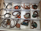 Hand Made Mix of Multi Mineral Necklaces x 12 From Madagascar