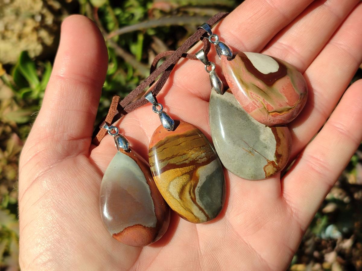 Hand Made Mix of Multi Mineral Necklaces x 12 From Madagascar