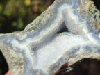 Natural Blue Lace Agate Geode Specimens x 24 From Nsanje, Malawi