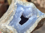 Natural Blue Lace Agate Geode Specimens x 24 From Nsanje, Malawi