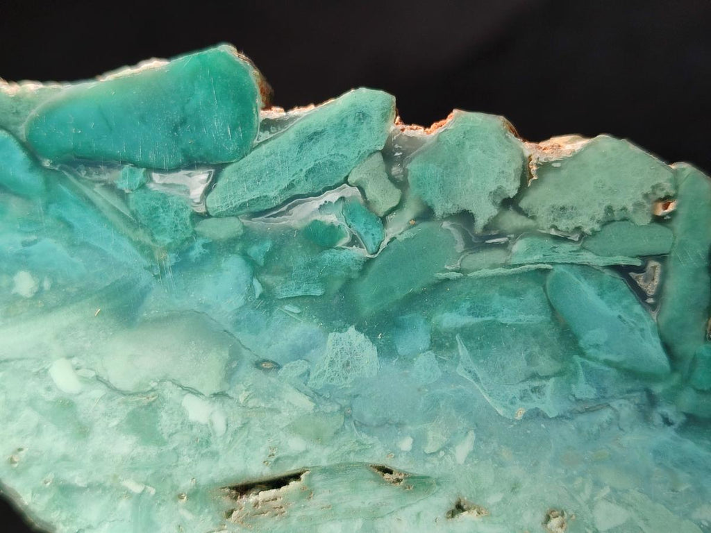 Polished One Side Great Dyke Mtorolite Chrysoprase Plates x 6 From Great Dyke Mountain Range, Zimbabwe - Toprock Gemstones and Minerals 