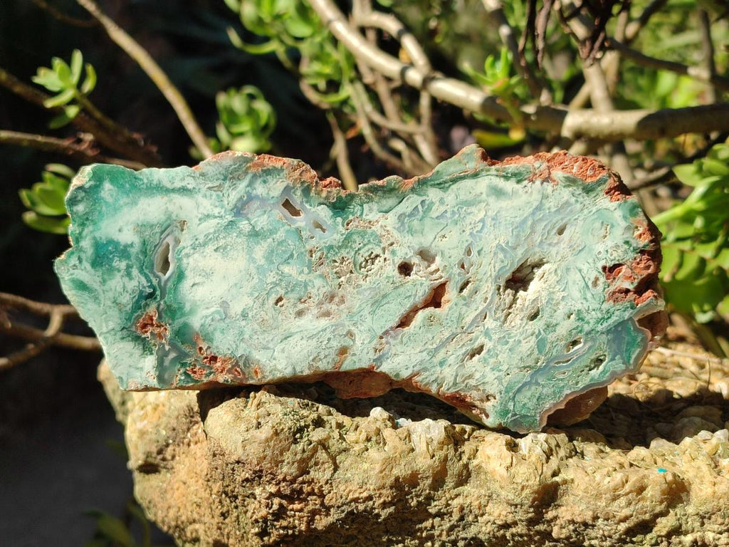 Polished One Side Great Dyke Mtorolite Chrysoprase Plates x 6 From Great Dyke Mountain Range, Zimbabwe - Toprock Gemstones and Minerals 