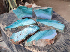 Polished One Side Great Dyke Mtorolite Chrysoprase Plates x 6 From Great Dyke Mountain Range, Zimbabwe - Toprock Gemstones and Minerals 