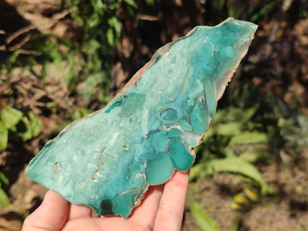 Polished One Side Great Dyke Mtorolite Chrysoprase Plates x 6 From Great Dyke Mountain Range, Zimbabwe - Toprock Gemstones and Minerals 