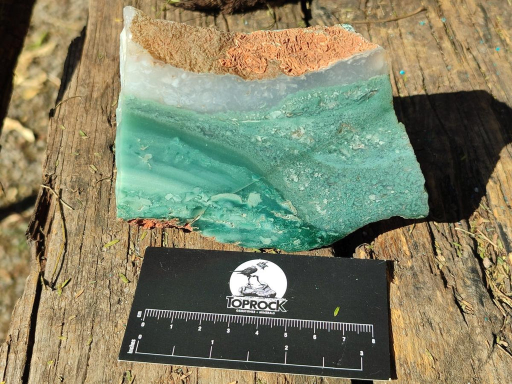 Polished One Side Great Dyke Mtorolite Chrysoprase Plates x 6 From Great Dyke Mountain Range, Zimbabwe - Toprock Gemstones and Minerals 