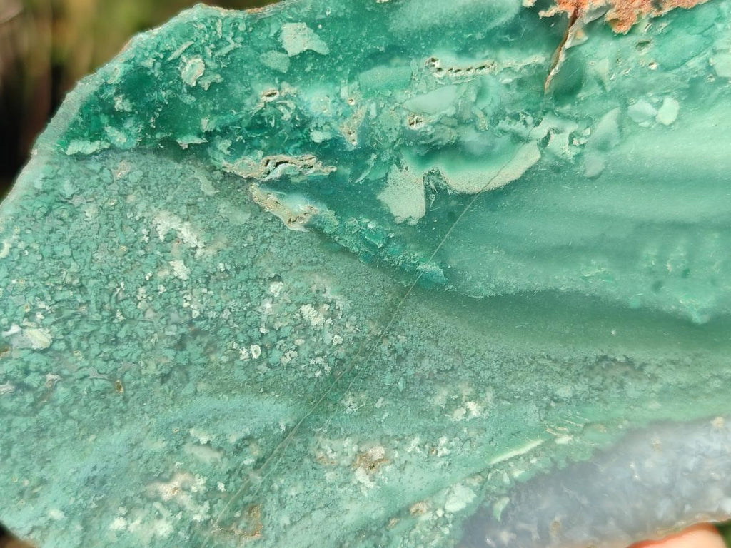 Polished One Side Great Dyke Mtorolite Chrysoprase Plates x 6 From Great Dyke Mountain Range, Zimbabwe - Toprock Gemstones and Minerals 