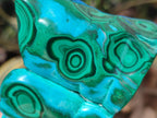 Polished and Natural Malacolla Free Forms x 3 From Kulukuluku, Congo