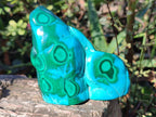 Polished and Natural Malacolla Free Forms x 3 From Kulukuluku, Congo