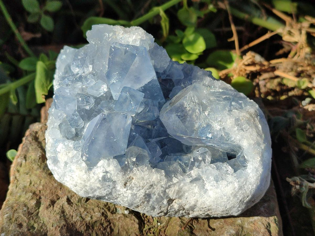 Natural Blue Celestite Specimens x 2 From Sakoany, Madagascar