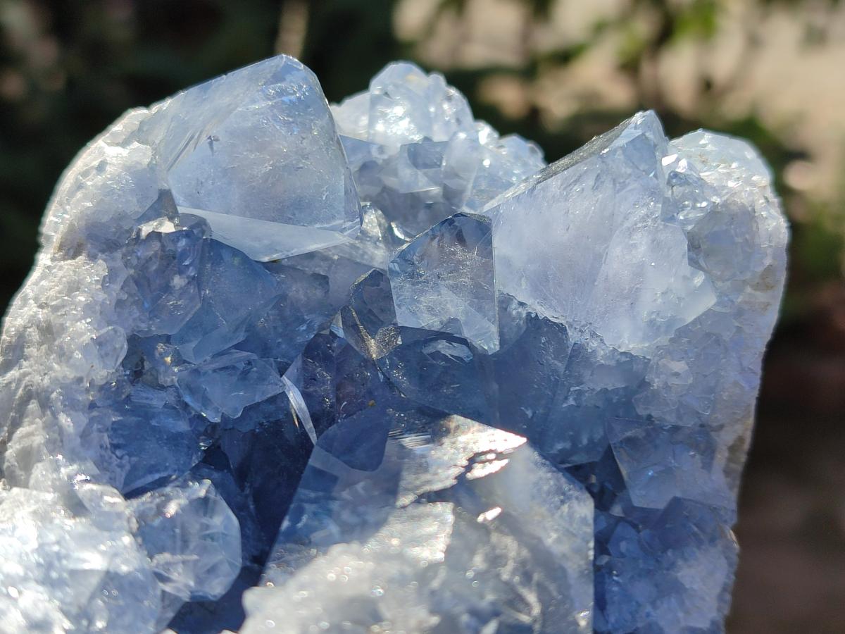 Natural Blue Celestite Specimens x 2 From Sakoany, Madagascar