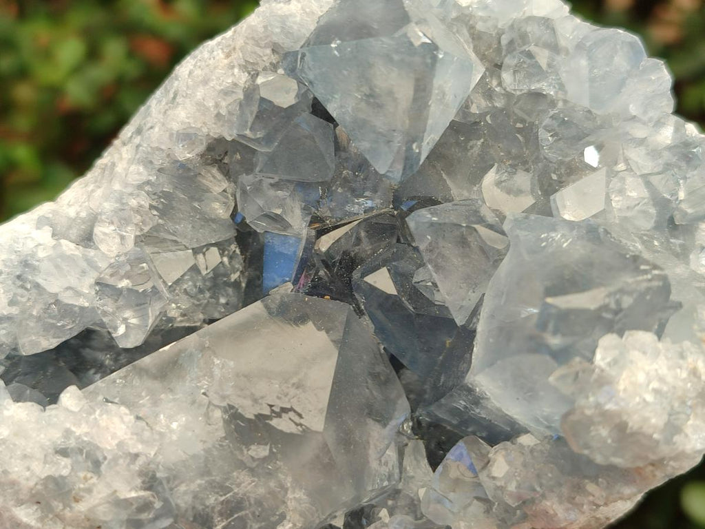 Natural Blue Celestite Specimens x 2 From Sakoany, Madagascar