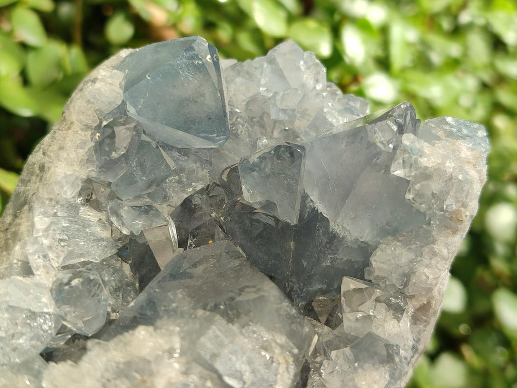 Natural Blue Celestite Specimens x 2 From Sakoany, Madagascar