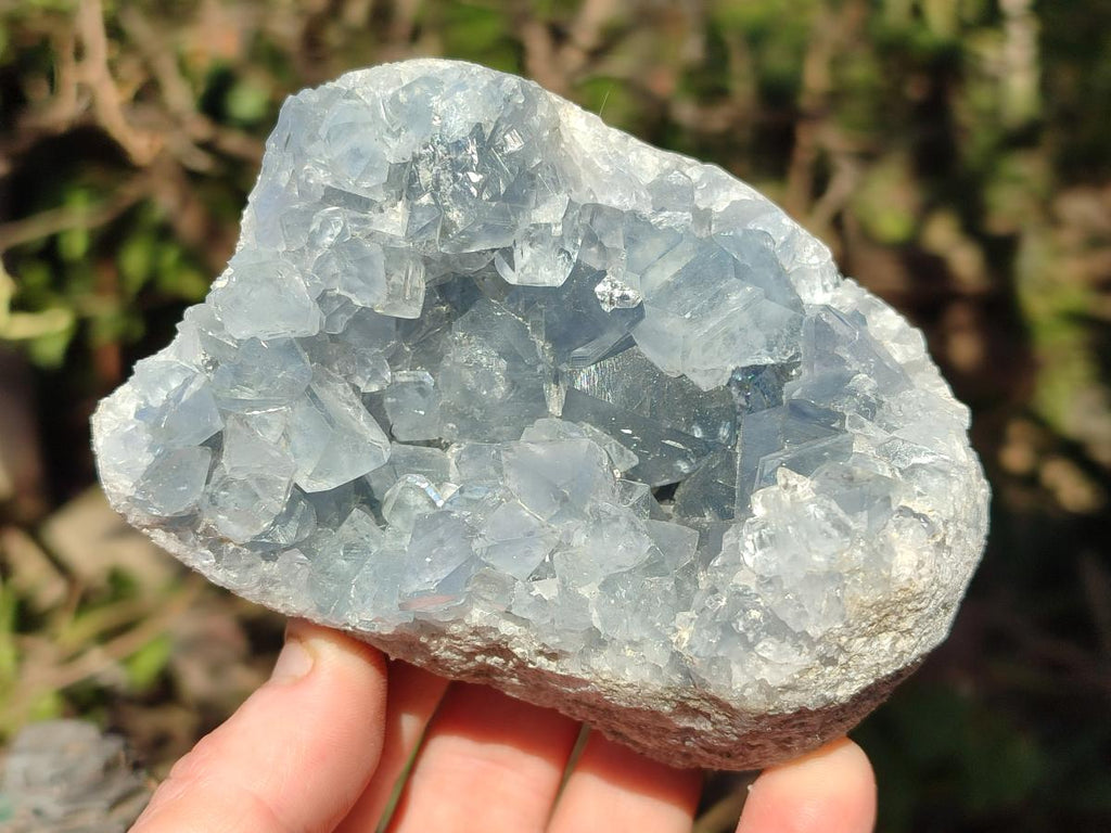 Natural Blue Celestite Specimens x 2 From Sakoany, Madagascar