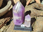 Polished Chevron Amethyst Display Crystals x 3 From Madagascar