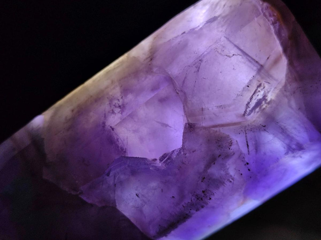 Polished Chevron Amethyst Display Crystals x 3 From Madagascar