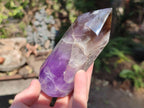 Polished Chevron Amethyst Display Crystals x 3 From Madagascar