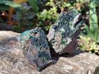 Natural Crystalline Libethenite Specimens on Dolomite Matrix x 6 From Shituru, Congo