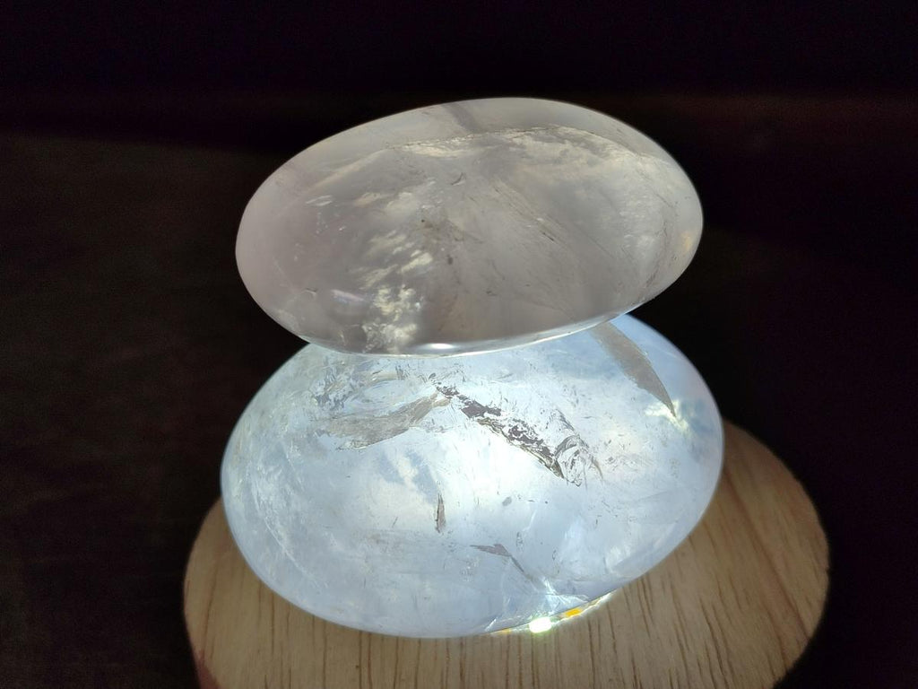 Polished Gemmy Rose Quartz Palm Stones x 20 From Madagascar