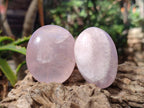 Polished Gemmy Rose Quartz Palm Stones x 20 From Madagascar