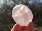 Polished Gemmy Rose Quartz Palm Stones x 20 From Madagascar