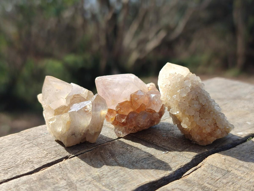 Natural Mix of Small Spirit Quartz Crystals and Clusters x 70 From Boekenhouthoek, South Africa