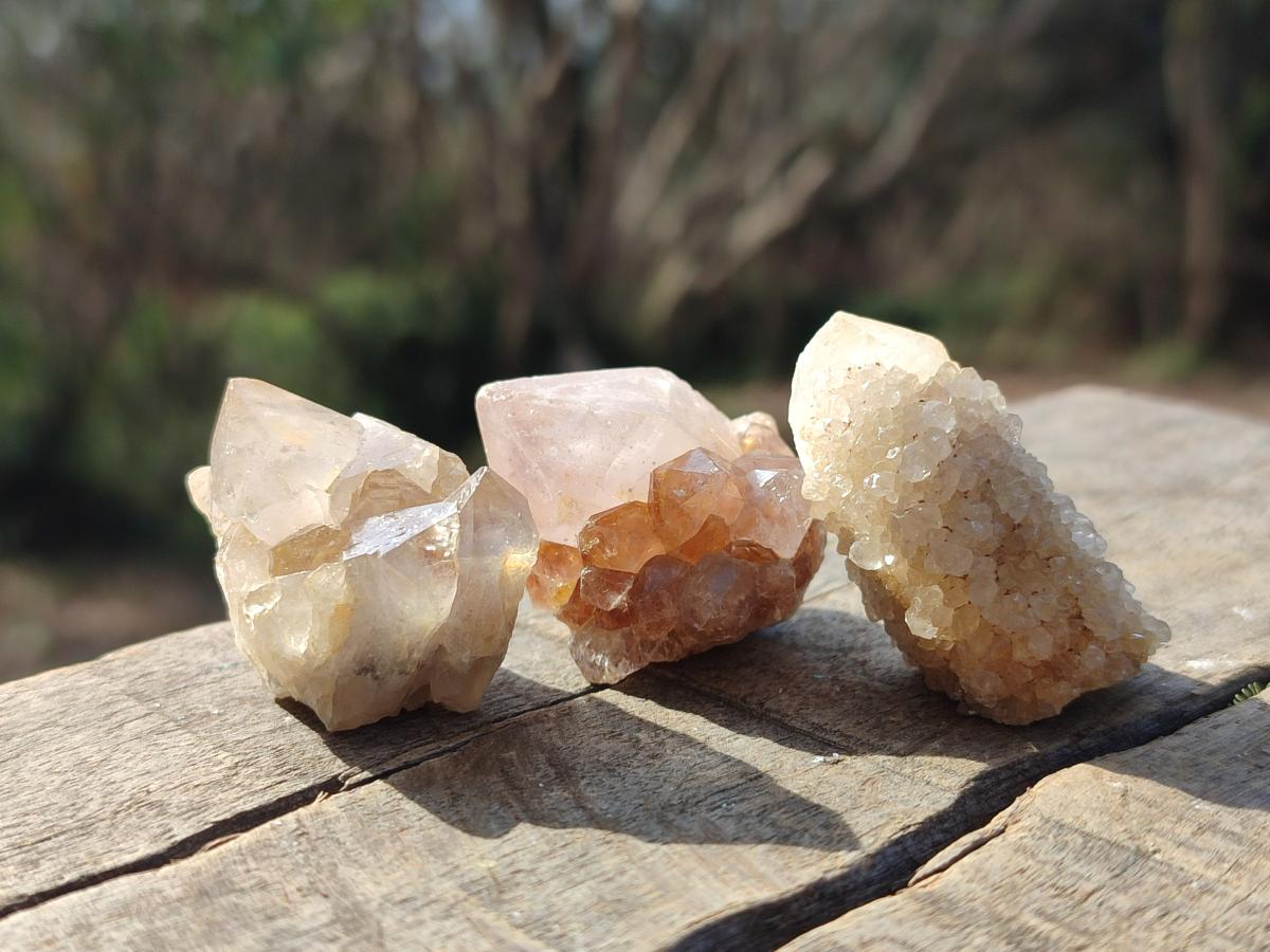 Natural Mix of Small Spirit Quartz Crystals and Clusters x 70 From Boekenhouthoek, South Africa