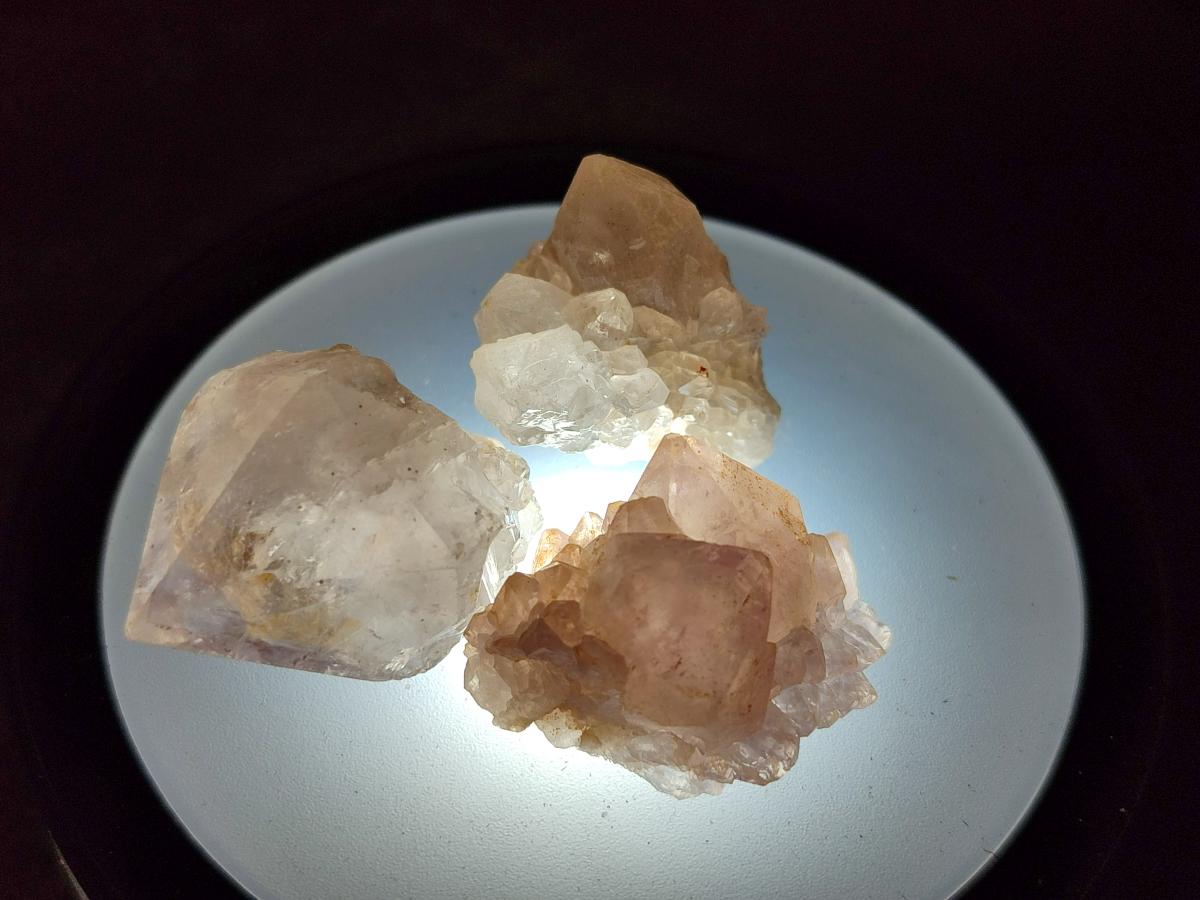 Natural Mix of Small Spirit Quartz Crystals and Clusters x 70 From Boekenhouthoek, South Africa