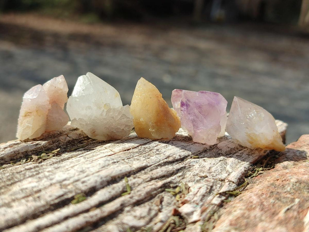 Natural Mix of Small Spirit Quartz Crystals and Clusters x 70 From Boekenhouthoek, South Africa