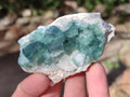 Natural Green Cubic Fluorite Specimens x 12 From Mandrosonoro, Madagascar