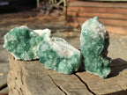 Natural Green Cubic Fluorite Specimens x 12 From Mandrosonoro, Madagascar
