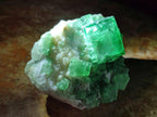 Natural Green Cubic Fluorite Specimens x 12 From Mandrosonoro, Madagascar