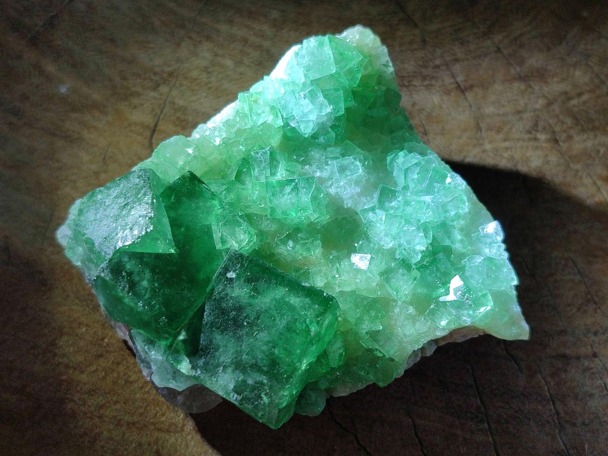 Natural Green Cubic Fluorite Specimens x 12 From Mandrosonoro, Madagascar