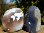 Polished Agate Standing Display Pieces x 3 From Madagascar - Toprock Gemstones and Minerals 