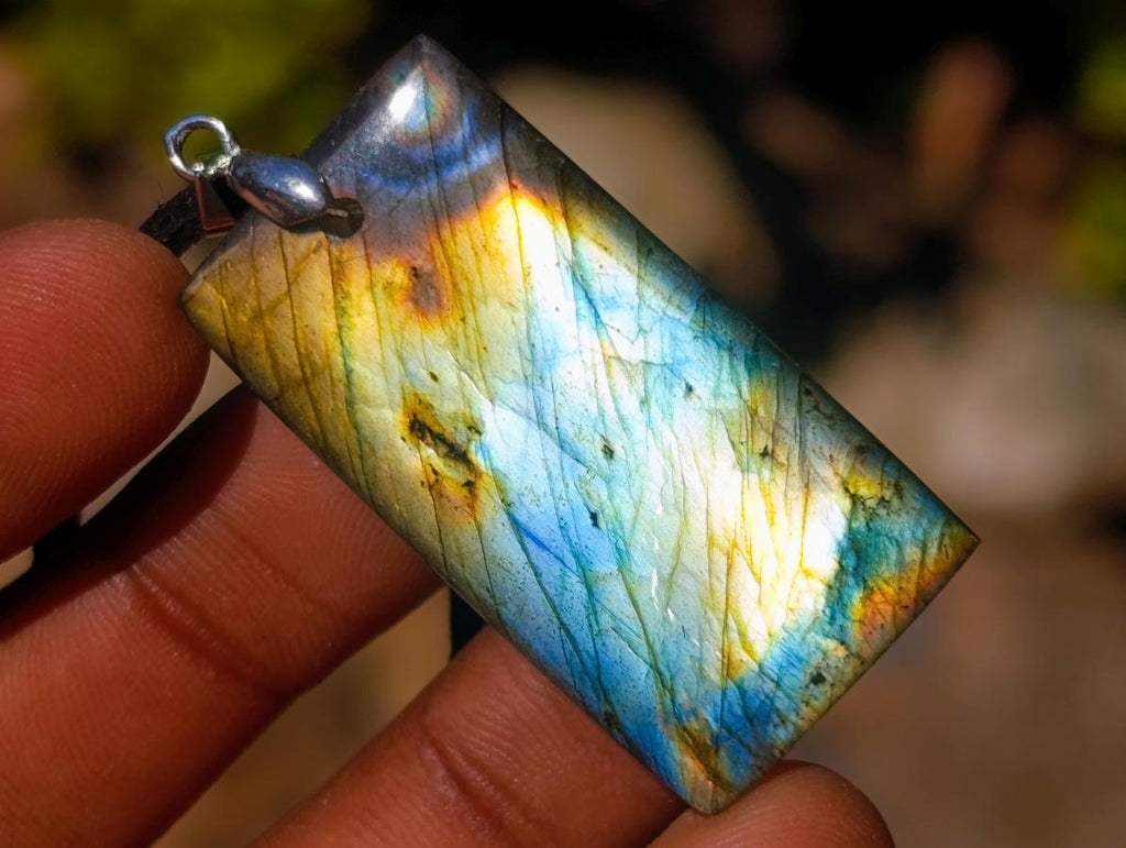 Hand Made Labradorite Necklaces x 12 From Madagascar - Toprock Gemstones and Minerals 