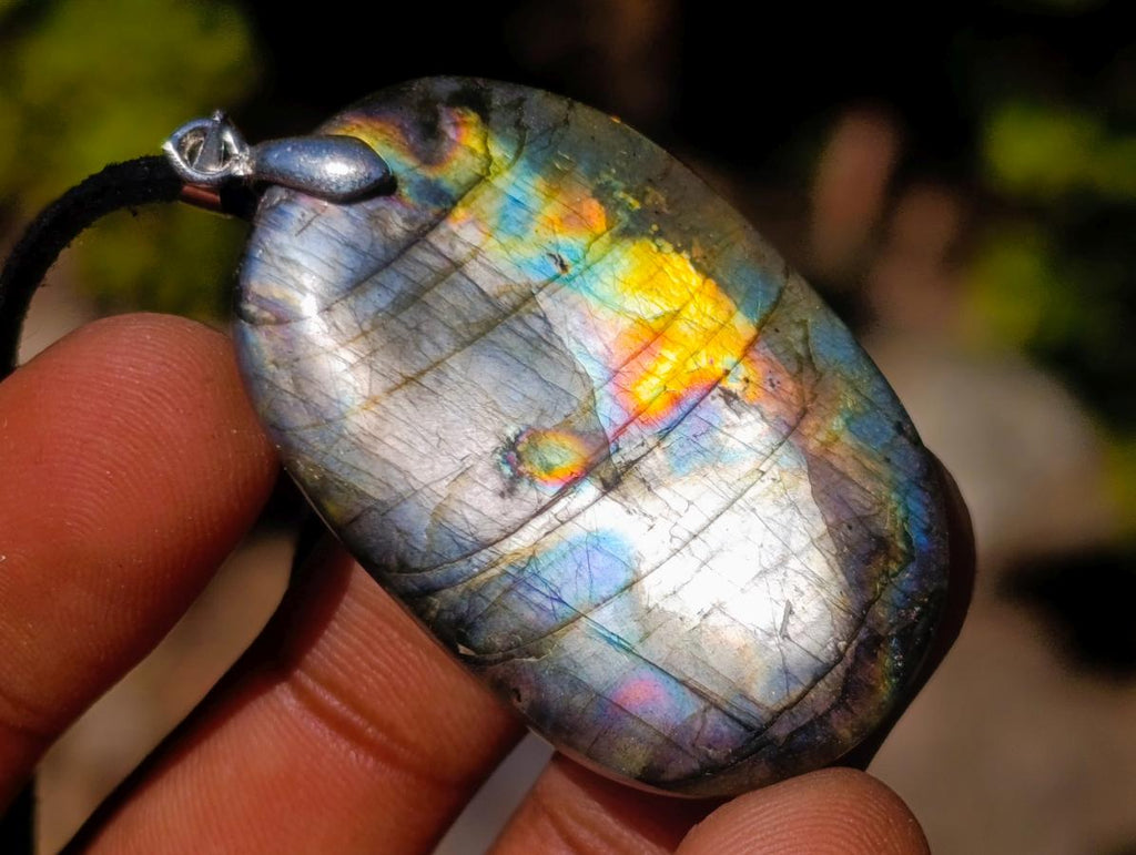 Hand Made Labradorite Necklaces x 12 From Madagascar - Toprock Gemstones and Minerals 